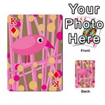 Pink bird Playing Cards 54 Designs  Front - DiamondK