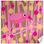 Pink bird Canvas 20  x 20   19 x19.27  Canvas - 1