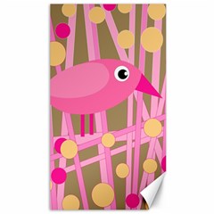 Pink Bird Canvas 40  X 72   by Valentinaart