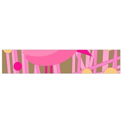 Pink Bird Flano Scarf (small) by Valentinaart