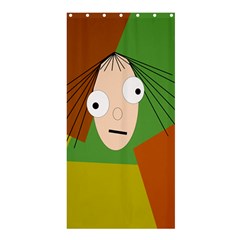 Crazy Girl Shower Curtain 36  X 72  (stall)  by Valentinaart