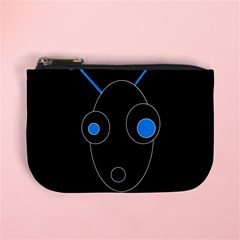 Blue Alien Mini Coin Purses by Valentinaart