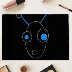 Blue Alien Cosmetic Bag (xxl)  by Valentinaart