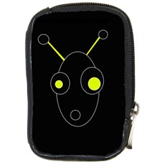 Yellow Alien Compact Camera Cases by Valentinaart