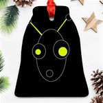 Yellow alien Bell Ornament (2 Sides) Front