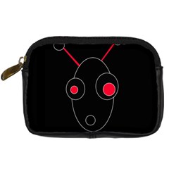 Red Alien Digital Camera Cases by Valentinaart