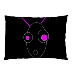 Purple Alien Pillow Case by Valentinaart