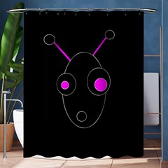 Purple Alien Shower Curtain 60  X 72  (medium)  by Valentinaart