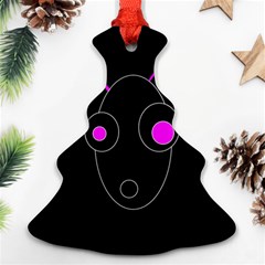 Purple Alien Ornament (christmas Tree) by Valentinaart