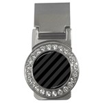 Gray and black lines Money Clips (CZ)  Front