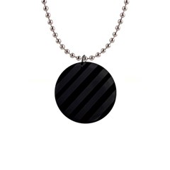 Gray and black lines Button Necklaces