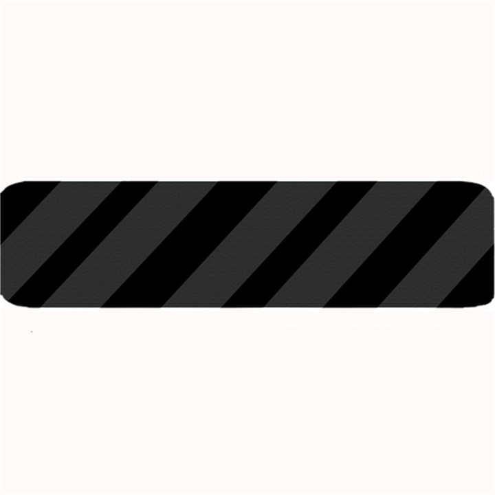 Gray and black lines Large Bar Mats