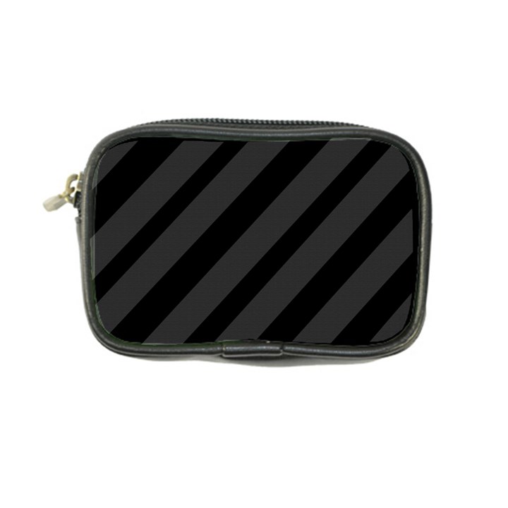 Gray and black lines Coin Purse