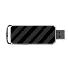 Gray and black lines Portable USB Flash (One Side)