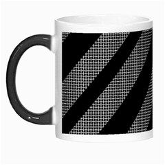 Black And Gray Lines Morph Mugs by Valentinaart