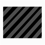 Black and gray lines Small Glasses Cloth (2-Side) Front