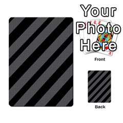 Black And Gray Lines Multi-purpose Cards (rectangle) 