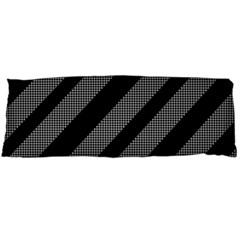 Black And Gray Lines Body Pillow Case (dakimakura) by Valentinaart