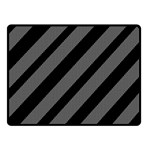 Black and gray lines Double Sided Fleece Blanket (Small)  45 x34  Blanket Front