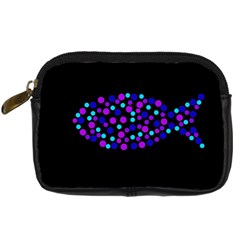 Purple Fish Digital Camera Cases by Valentinaart