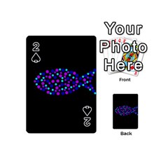 Purple Fish Playing Cards 54 (mini)  by Valentinaart