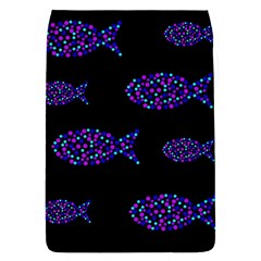 Purple Fishes Pattern Flap Covers (s)  by Valentinaart