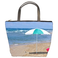 Beach Umbrella Bucket Bags by PhotoThisxyz