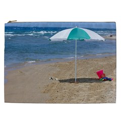 Beach Umbrella Cosmetic Bag (xxl)  by PhotoThisxyz