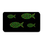 Green fishes pattern Medium Bar Mats 16 x8.5  Bar Mat