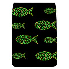 Green Fishes Pattern Flap Covers (l)  by Valentinaart