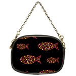 Orange fishes pattern Chain Purses (One Side)  Front