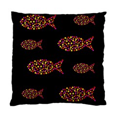 Orange Fishes Pattern Standard Cushion Case (one Side) by Valentinaart