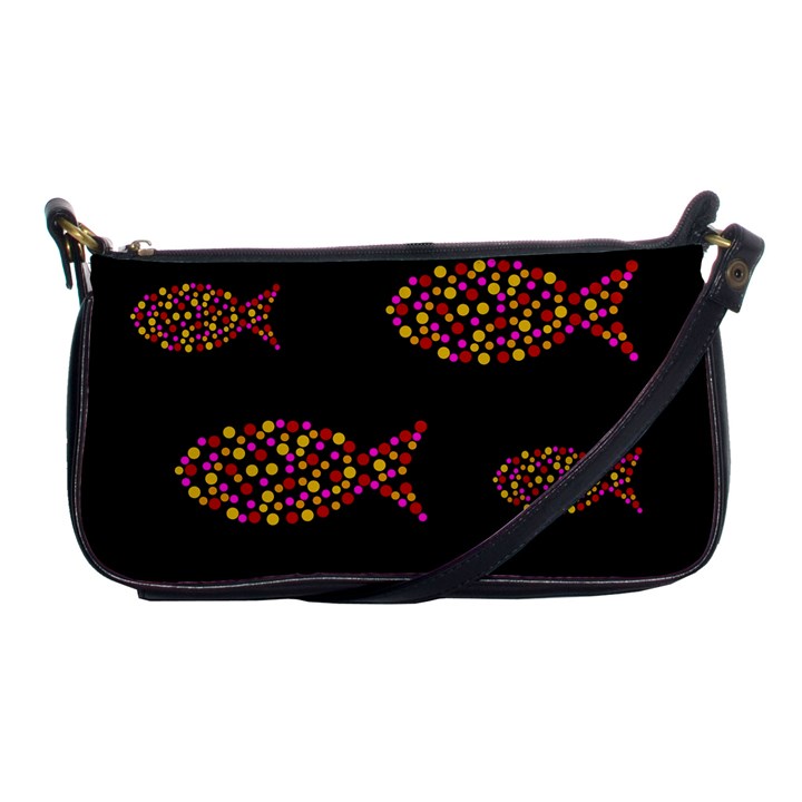 Orange fishes pattern Shoulder Clutch Bags