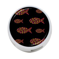 Orange Fishes Pattern 4-port Usb Hub (one Side) by Valentinaart