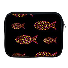 Orange Fishes Pattern Apple Ipad 2/3/4 Zipper Cases by Valentinaart