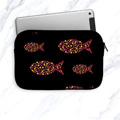 Orange Fishes Pattern Apple Ipad Mini Zipper Cases by Valentinaart