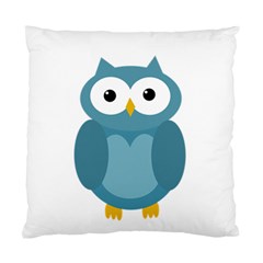 Cute Blue Owl Standard Cushion Case (one Side) by Valentinaart