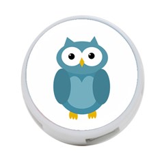 Cute Blue Owl 4-port Usb Hub (two Sides)  by Valentinaart