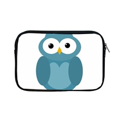 Cute Blue Owl Apple Ipad Mini Zipper Cases by Valentinaart