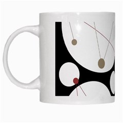 Decorative Circles White Mugs by Valentinaart