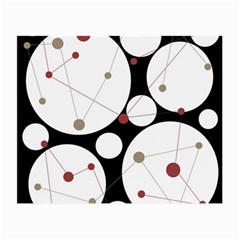 Decorative Circles Small Glasses Cloth (2-side) by Valentinaart