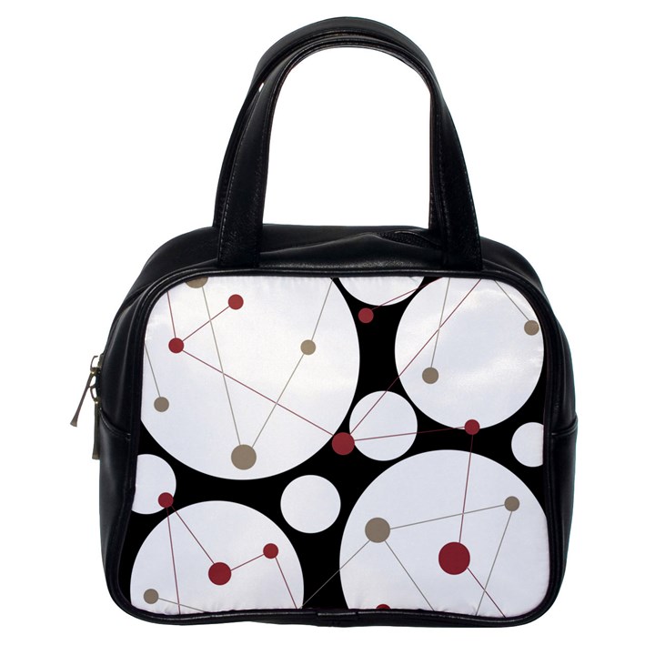 Decorative circles Classic Handbags (One Side)