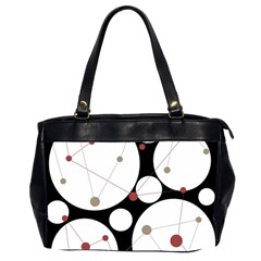 Decorative Circles Office Handbags (2 Sides)  by Valentinaart