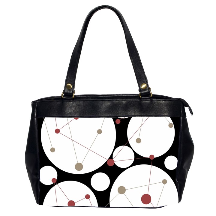 Decorative circles Office Handbags (2 Sides) 