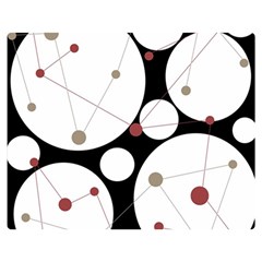 Decorative Circles Double Sided Flano Blanket (medium)  by Valentinaart