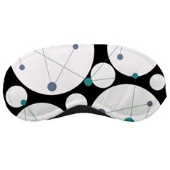 Decorative Circles - Blue Sleeping Masks by Valentinaart