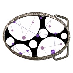 Decorative Circles - Purple Belt Buckles by Valentinaart