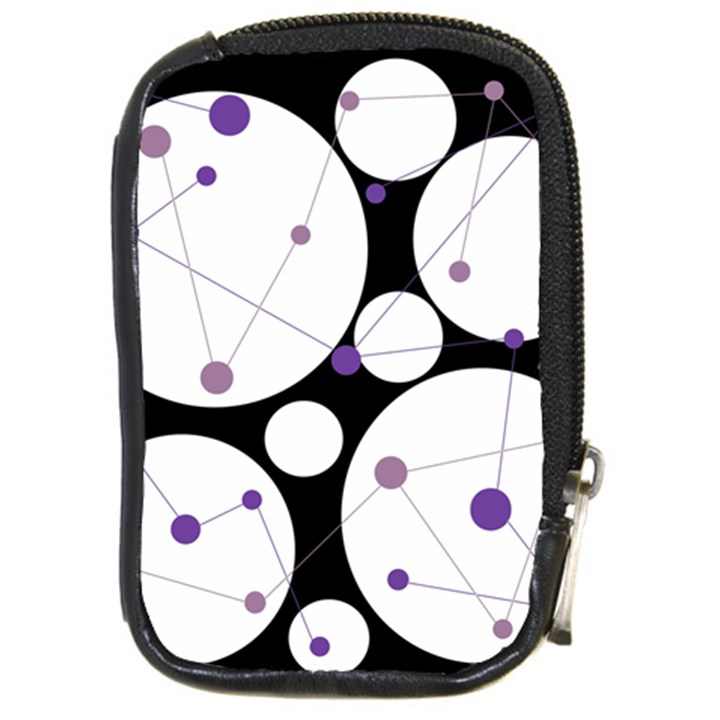 Decorative circles - purple Compact Camera Cases