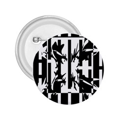 Black And White Abstraction 2 25  Buttons by Valentinaart