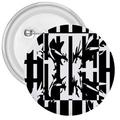 Black And White Abstraction 3  Buttons by Valentinaart